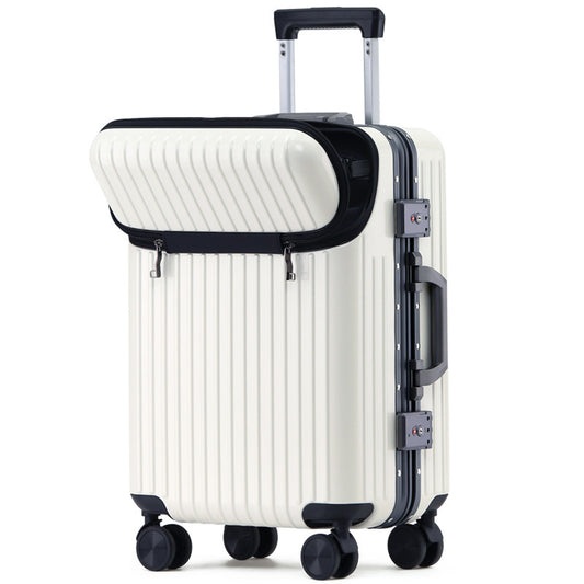 Front Opening Trolley Suitcase with Mobile Phone Charging (20"/24")